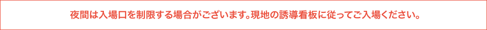 夜間入場口
